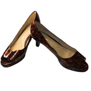 𝅺nwot Naturalizer cats eye open toe heels 8.5